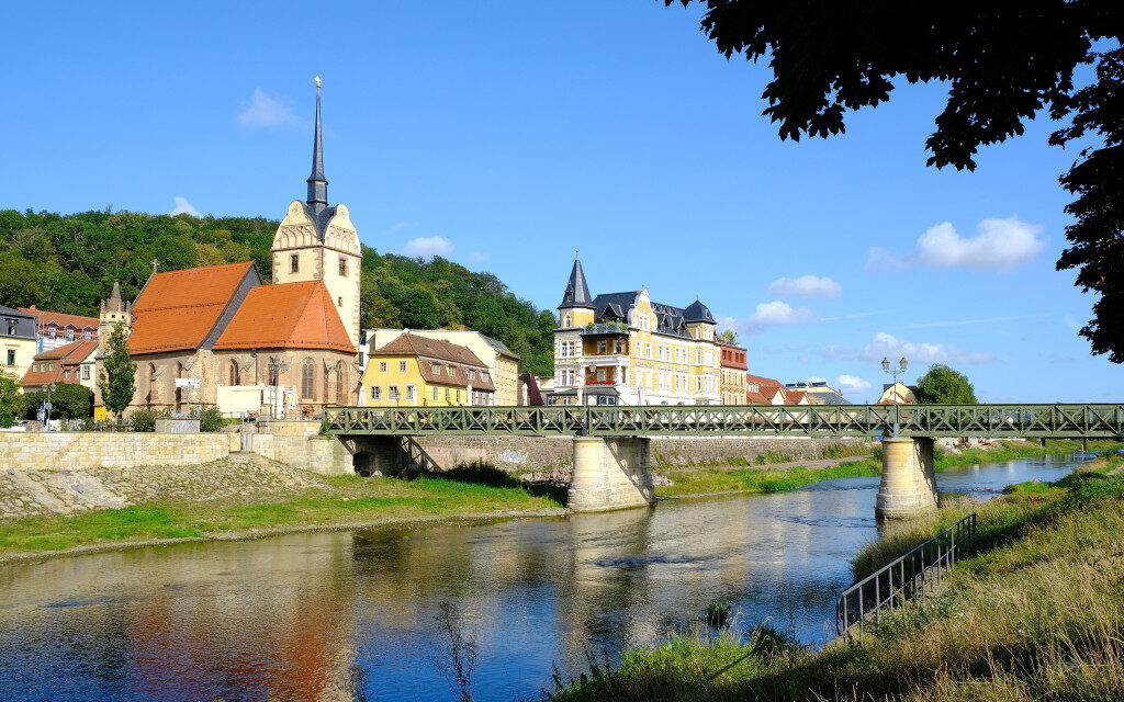 Gera Stadtpanorama Weiße Elster