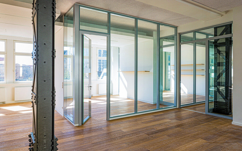 Bueroflaeche Glaswände Think Tank