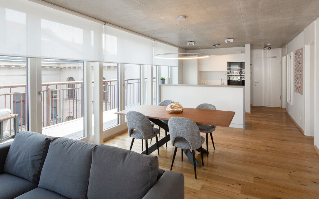 Penthaus Wohnen Glasfront